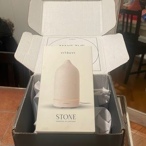 Vitruvi Stone Essential Oil Diffuser Color - Vanilla - Never Opened Box